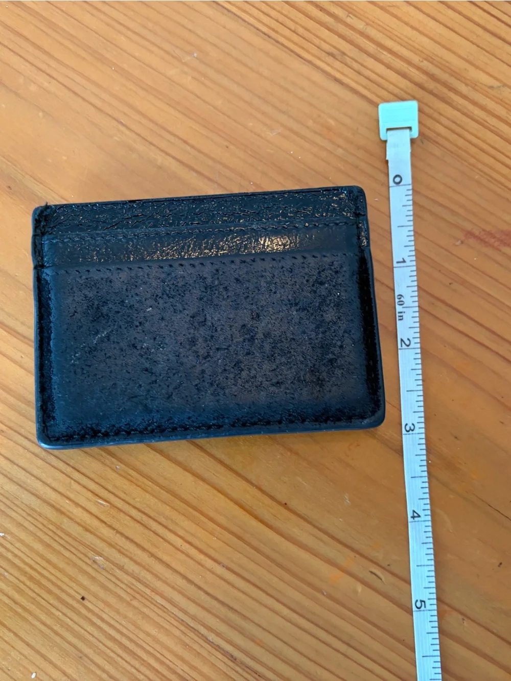 Gucci Black Suede & Leather Card Case with Green-Red Web and Gold GG